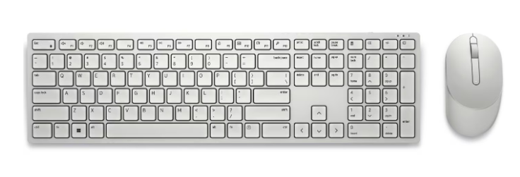 Kit tastatura + mouse wireless Dell KM5221W, US International layout,alb