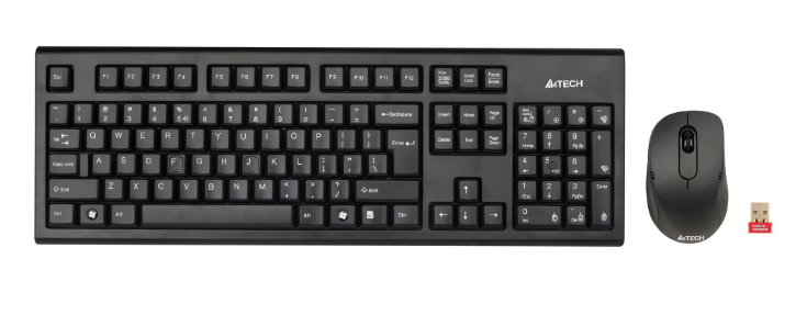 Kit Tastatura + Mouse, Wireless, Negru, Tastatura GR-85 US layout, Mouse G7-630N V-Track, USB